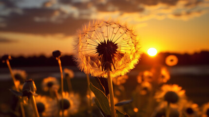 Dandelion To Sunset Freedom to Wish
