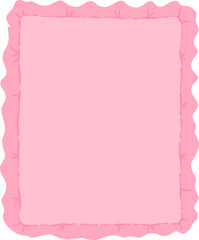 Pink Coquette frame rectangle shape aesthetic 