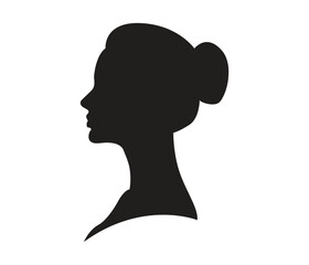  vector woman face silhouettes 