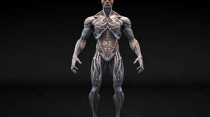 Obraz premium isolated black male body 3d character