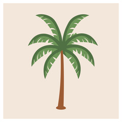Obraz premium palm tree vector illustration