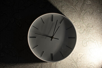 Analog clock on the wall	