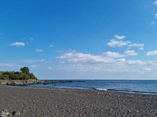 Soesokkak Beach in Jeju Island has black sand.
