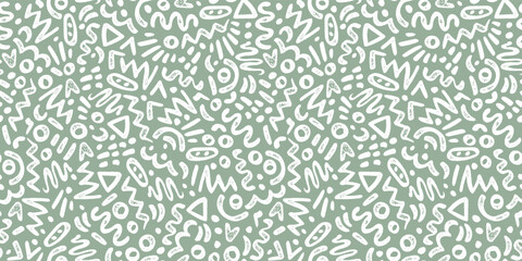 Fototapeta premium Hand drawn abstract seamless pattern, ethnic background, simple style - great for textiles, banners, wallpapers, wrapping - vector design
