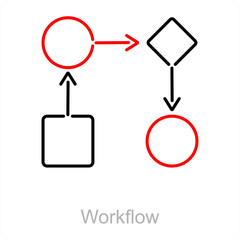Workflow and implementation icon concept