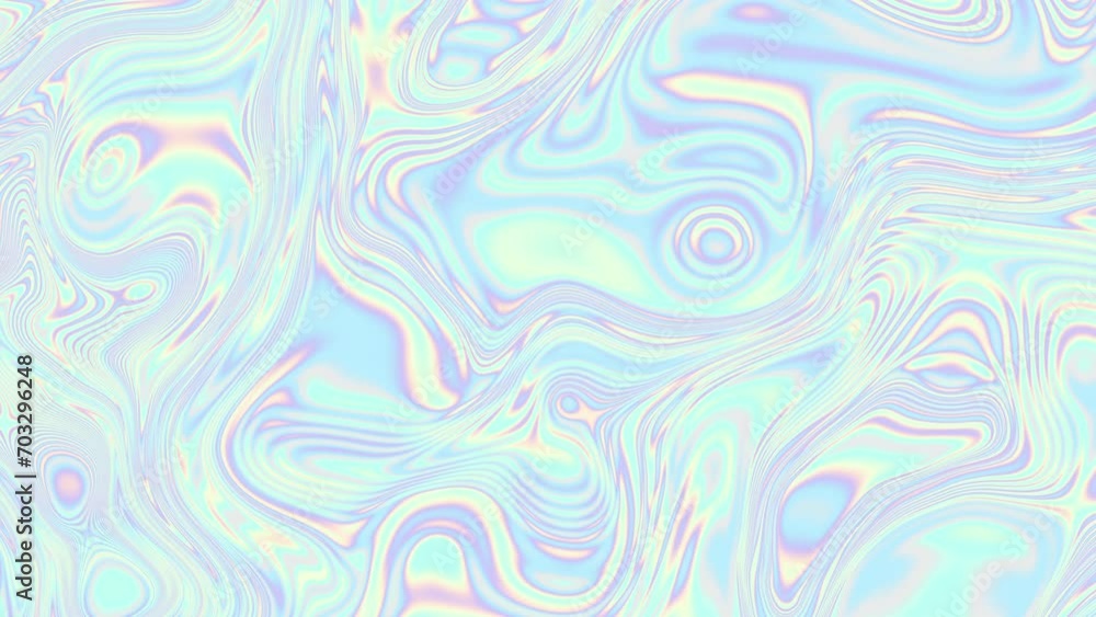 Poster holographic modern abstract looped animation. seamless gradient background in light neon pastel colo
