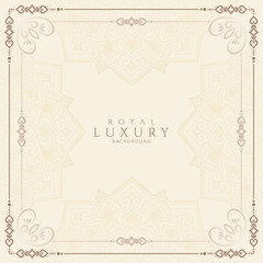 Beautiful Vintage floral frame elegant background design