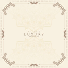 Decorative Vintage floral frame ethnic background design