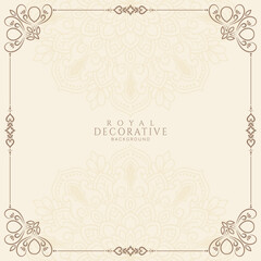 Beautiful Vintage floral frame elegant background design