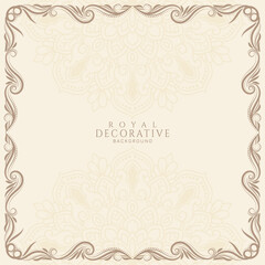 Artistic elegant classic vintage floral frame background design