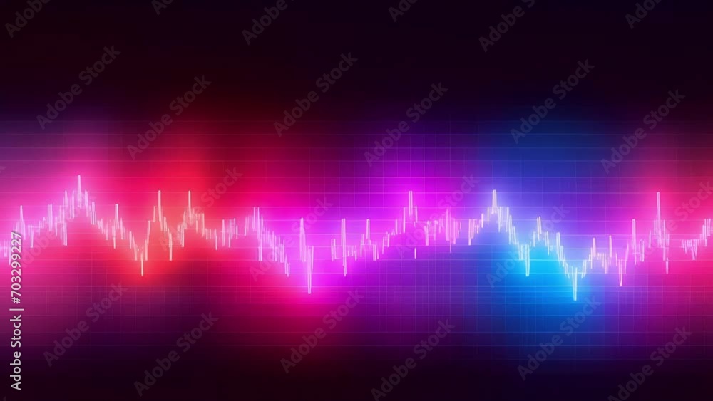 Aufkleber a mesmerizing image of the ekg line, depicted as a continuous string of heart shapes.