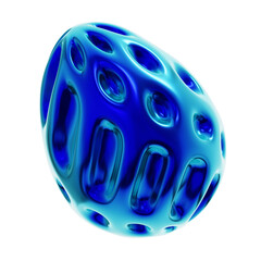 3D Illustration of Y2K Geometric Shape