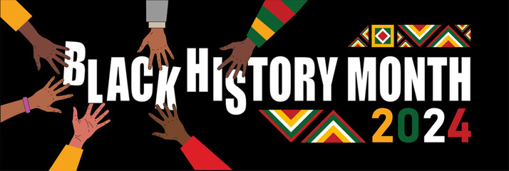 Black history month 2024 banner