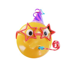3d render party emoji