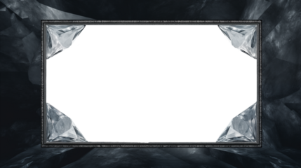 白い宝石のフレーム