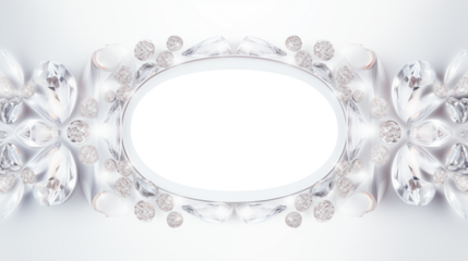 白い宝石のフレーム