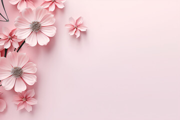 Fototapeta na wymiar pink flower background