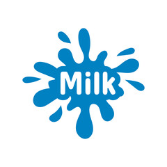 Fototapeta premium Fresh milk logo concept. Milk logo isolated vector emblem