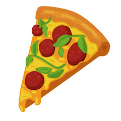 Pizza with Pepperoni and Cheese