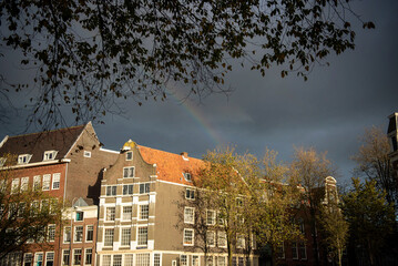 City of Amsterdam in beautiful autumn 