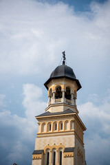 Fototapeta premium Romanian Orthodox church in blue sky in Alba IUlia 