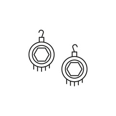 earrings vector type icon