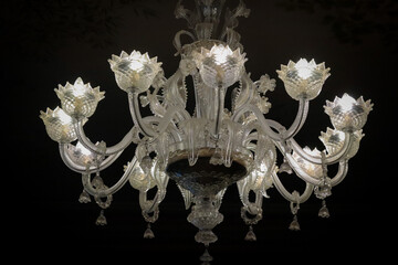 Noble and vintage crystal lamp