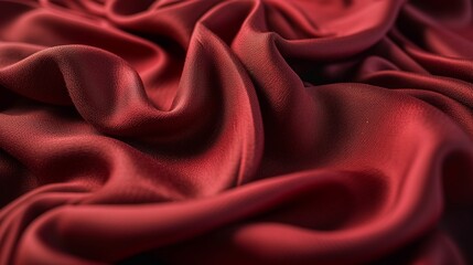 Dark red velvet texture, luxurious and sophisticated fabric or textile, ideal for premium branding or backgrounds