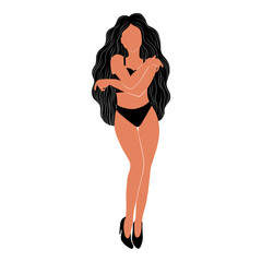 woman contour astrology, goddess of female power. zodiac signs, tarot cards, fortune-telling and predictions, forecast	