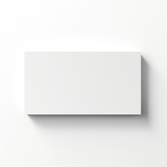 White empty business cards stack mockup isolated on white background Generative AI