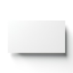 White empty business cards stack mockup isolated on white background Generative AI