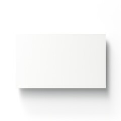 White empty business cards stack mockup isolated on white background Generative AI