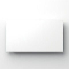 Fototapeta premium White empty business cards stack mockup isolated on white background Generative AI