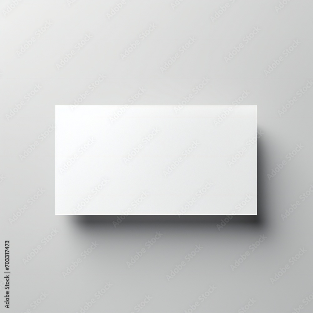 Wall mural white empty business cards stack mockup isolated on white background generative ai