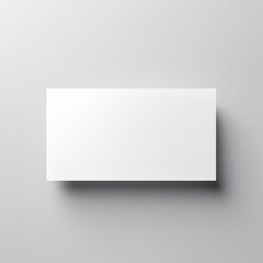 Fototapeta premium White empty business cards stack mockup isolated on white background Generative AI
