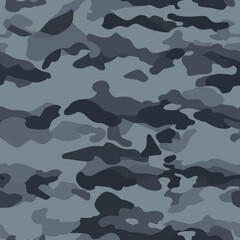 Contemporary Urban Camouflage Vector Military Textile Print, Abstract Army Style Modern Fabric Template seamless pattern