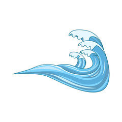 Illustration of ocean wave 