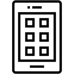 Mobile Menu Vector Icon