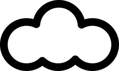 Cloud icons on the white backround vectors