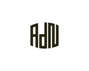 ADN Logo design vector template