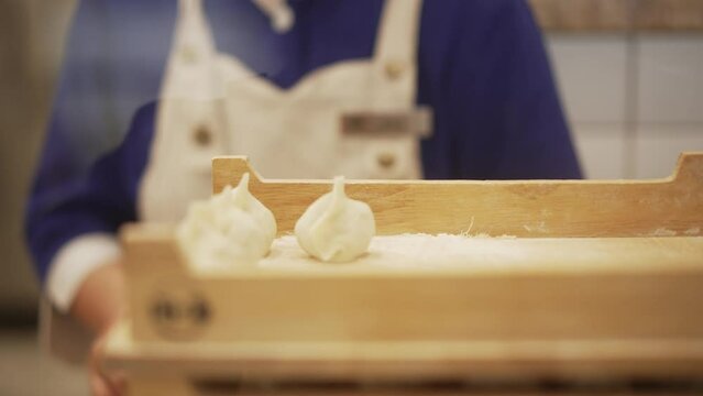 making dumpling