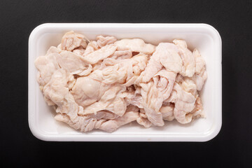 国産　若鶏　皮