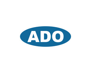 ADO logo design vector template