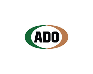 ADO logo design vector template