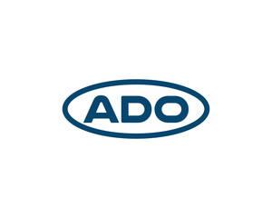 ADO logo design vector template