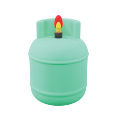 3d minimal Icon Kichen Stylized Gas