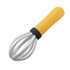 3d minimal Icon Kichen Stylized Whisk
