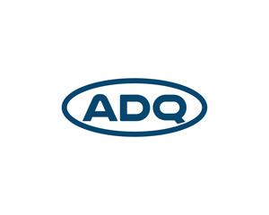 ADQ logo design vector template