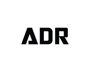 ADR logo design vector template