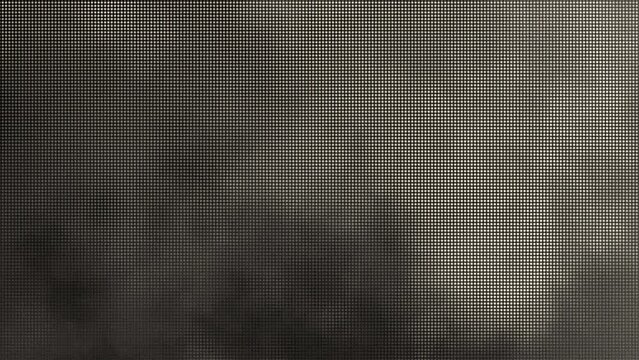 Cloudscape stylized in halftone dots, like a comic or manga animated. Anime time lapse in 4K/UHD. Retro style in